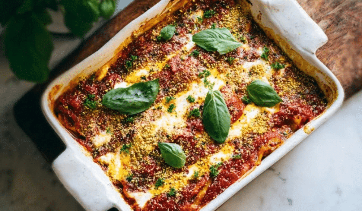 Hearty Vegan Lasagna: Creamy Béchamel & Soy Mince for All